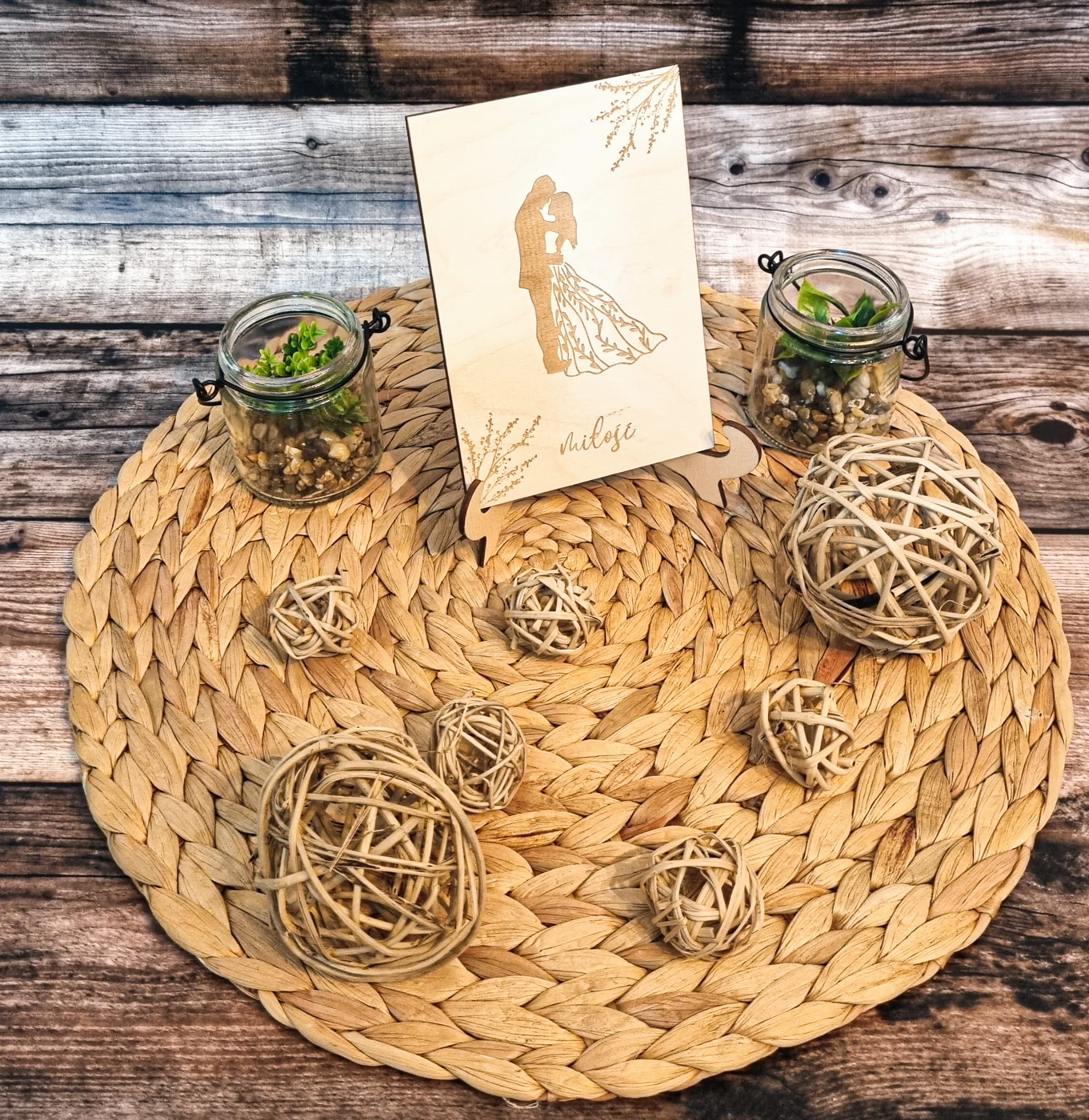  Życzenia na ślub drewniane personalizowane