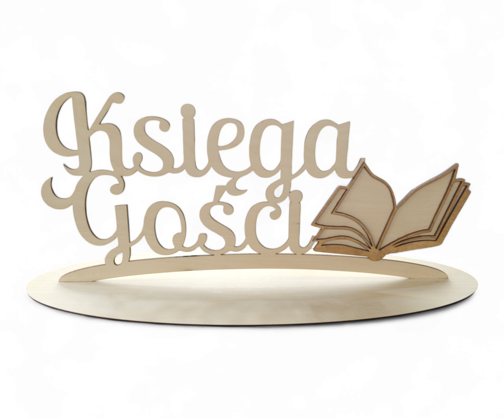 Drewniany napis Księga Gości dekoracja na wesele ślub