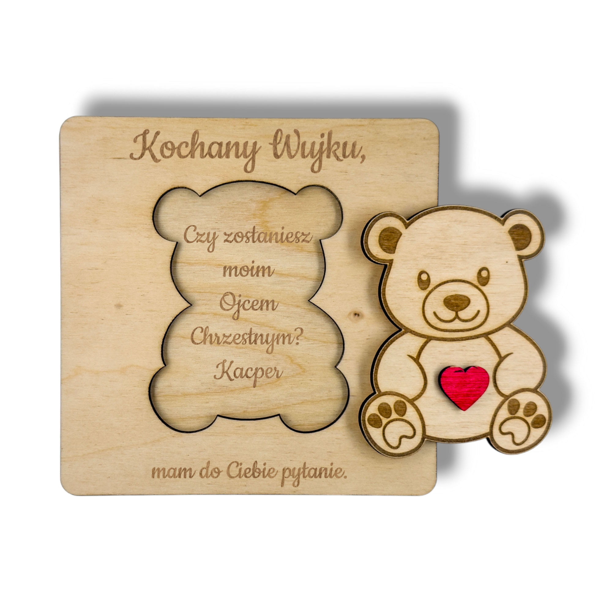 Prośba Miś o bycie Matką Chrzestną lub Ojcem Chrzestnym