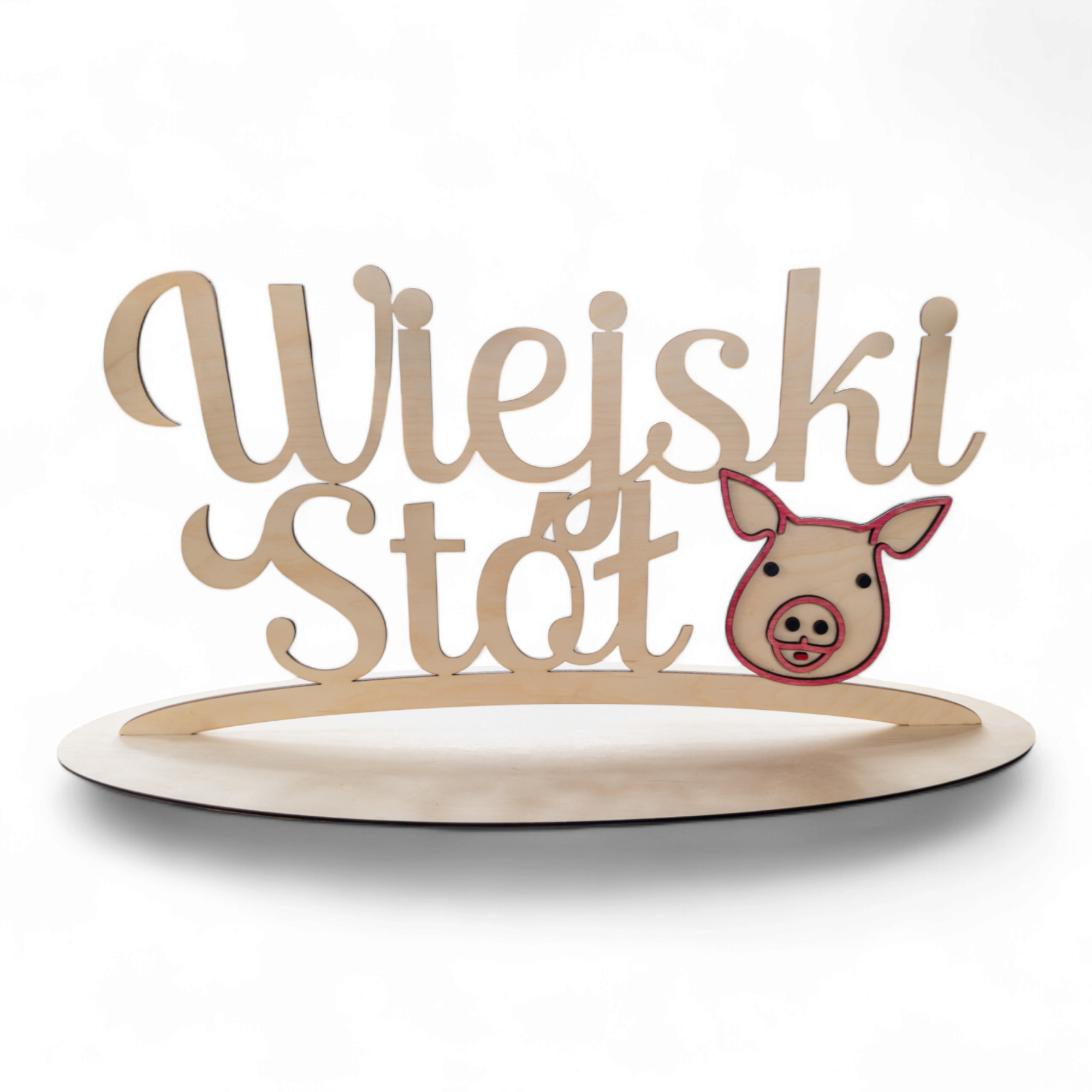 Drewniany napis Wiejski Stół dekoracja na wesele ślub